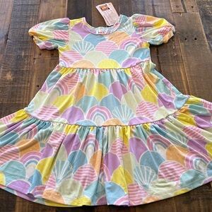 Dot Dot Smile size 3/4 girls Mermaid Tier dress new